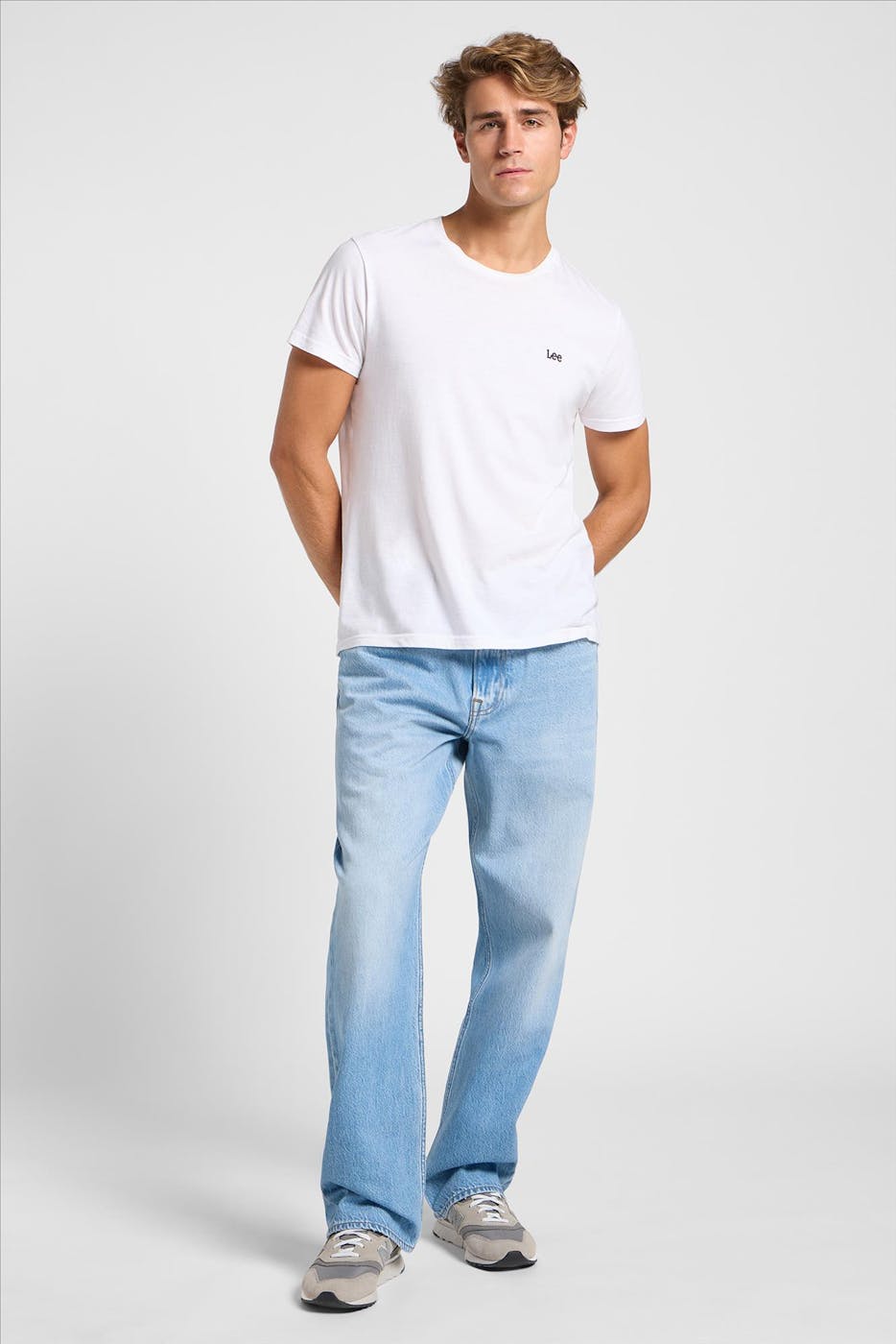 Lee - Blauwe Asher loose straight jeans