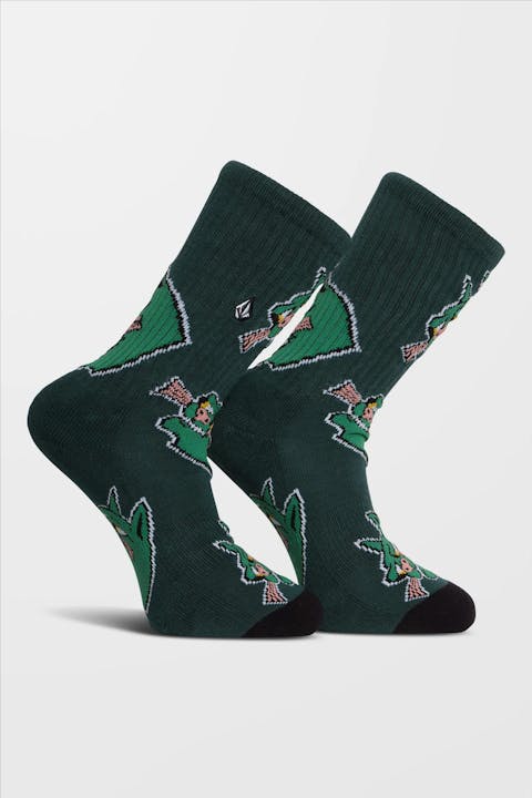 Volcom - Groene Bad Cat sokken