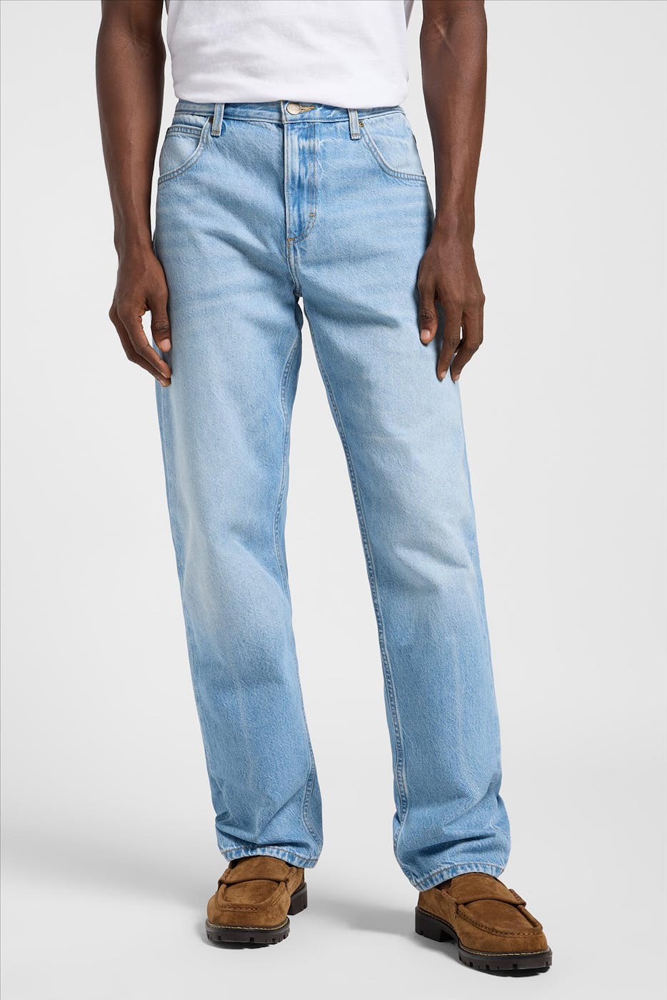 Lee - Lichtblauwe Oscar relaxed tapered jeans