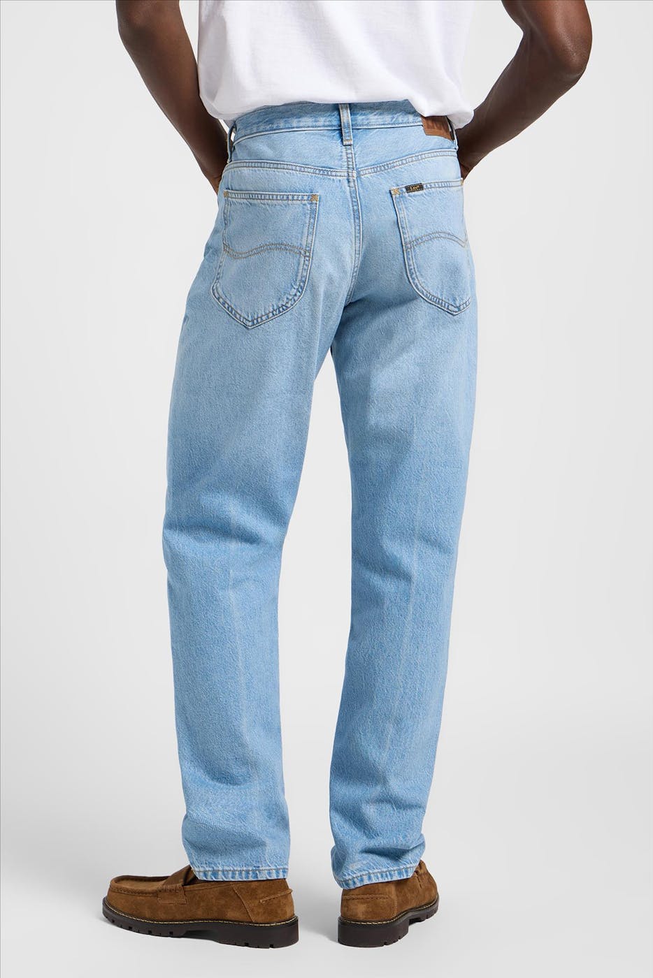 Lee - Lichtblauwe Oscar relaxed tapered jeans