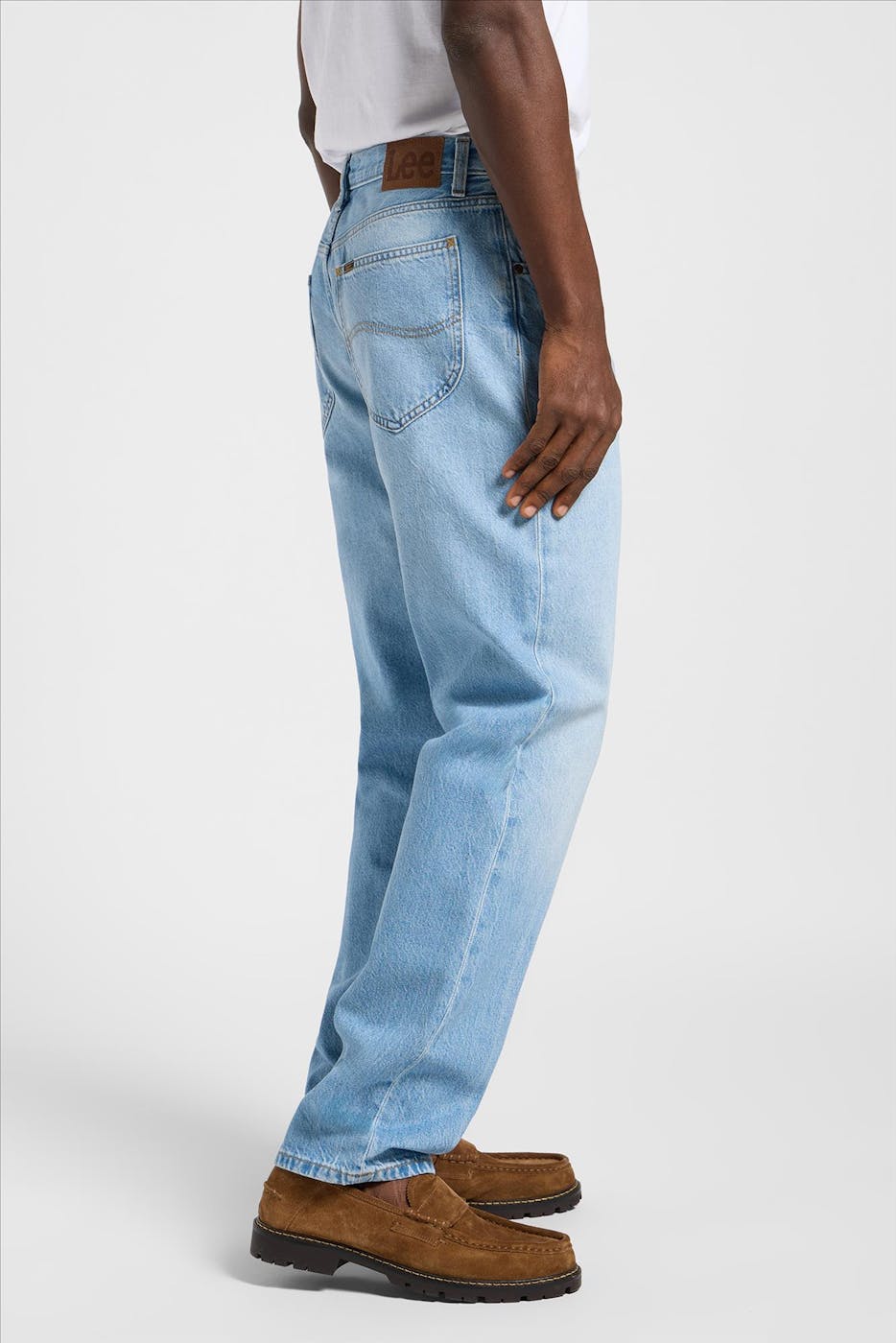 Lee - Lichtblauwe Oscar relaxed tapered jeans