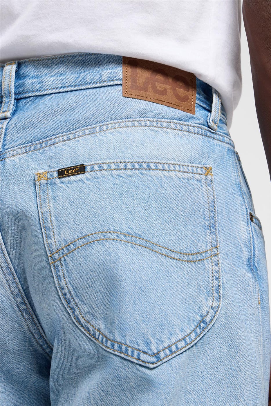 Lee - Lichtblauwe Oscar relaxed tapered jeans