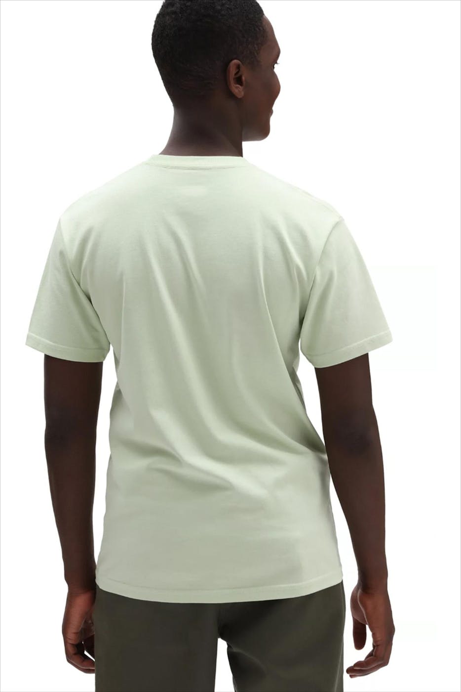 Vans  - Muntgroene Woven Patched Pocket T-shirt
