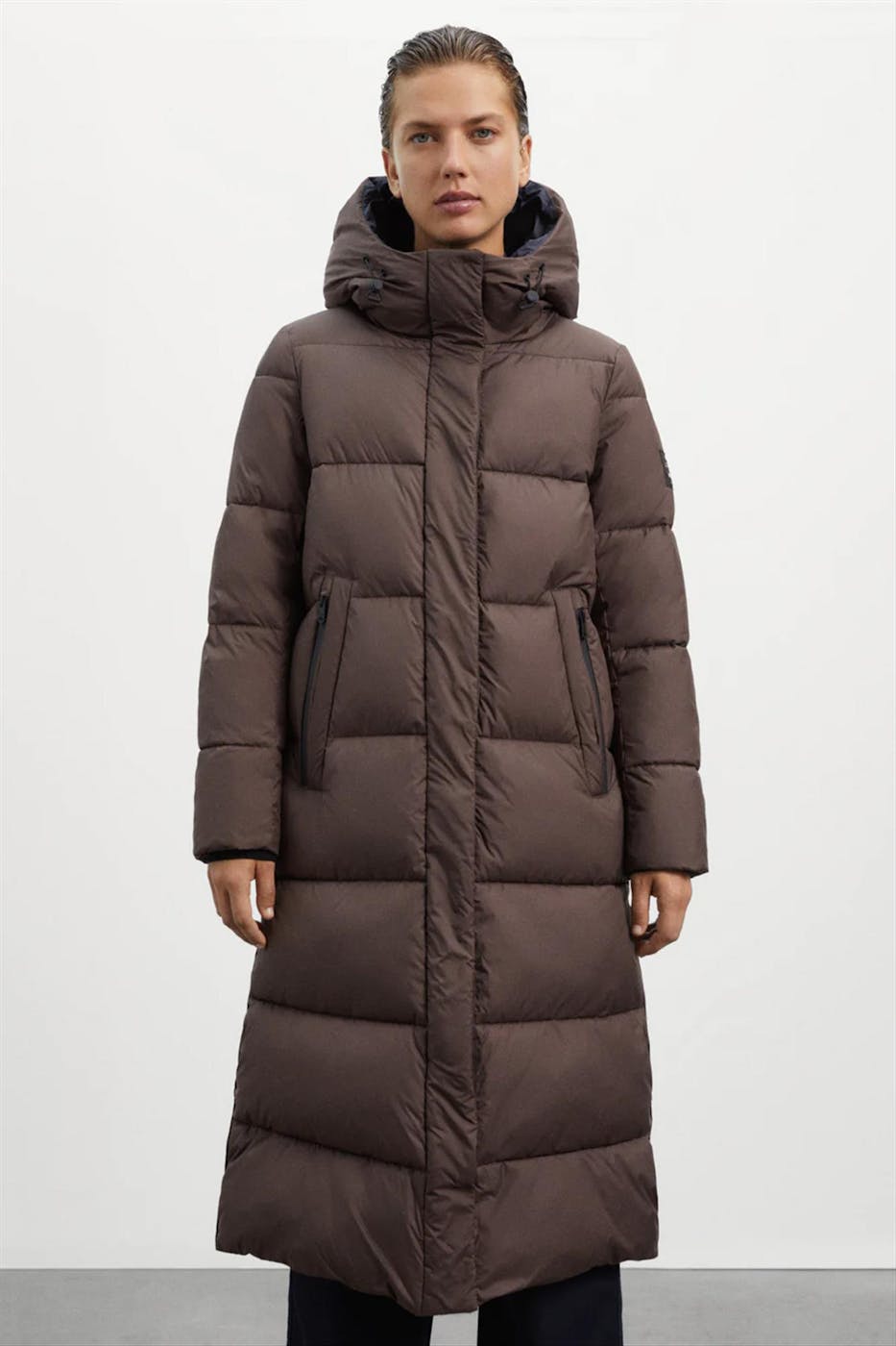 ECOALF - Bruine Robsonalf Pufferjas met kap