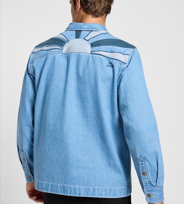 Lee - Blauw 2-Pocket Sunset jeanshemd