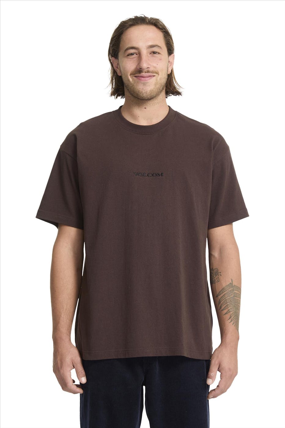 Volcom - Donkerbruine Volcom Stone T-shirt