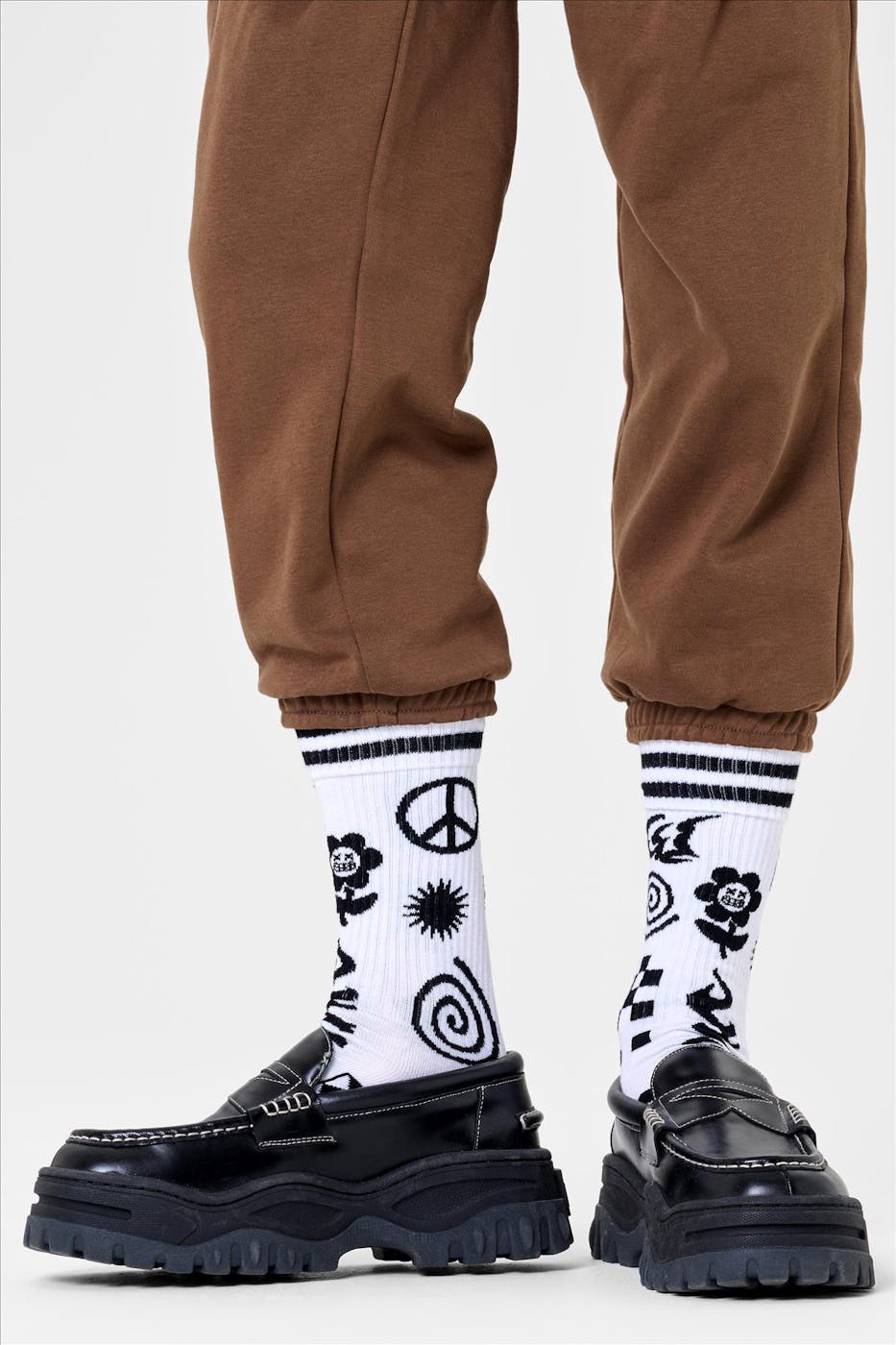 Happy Socks - Witte Random Rave sokken, maat: 36-40