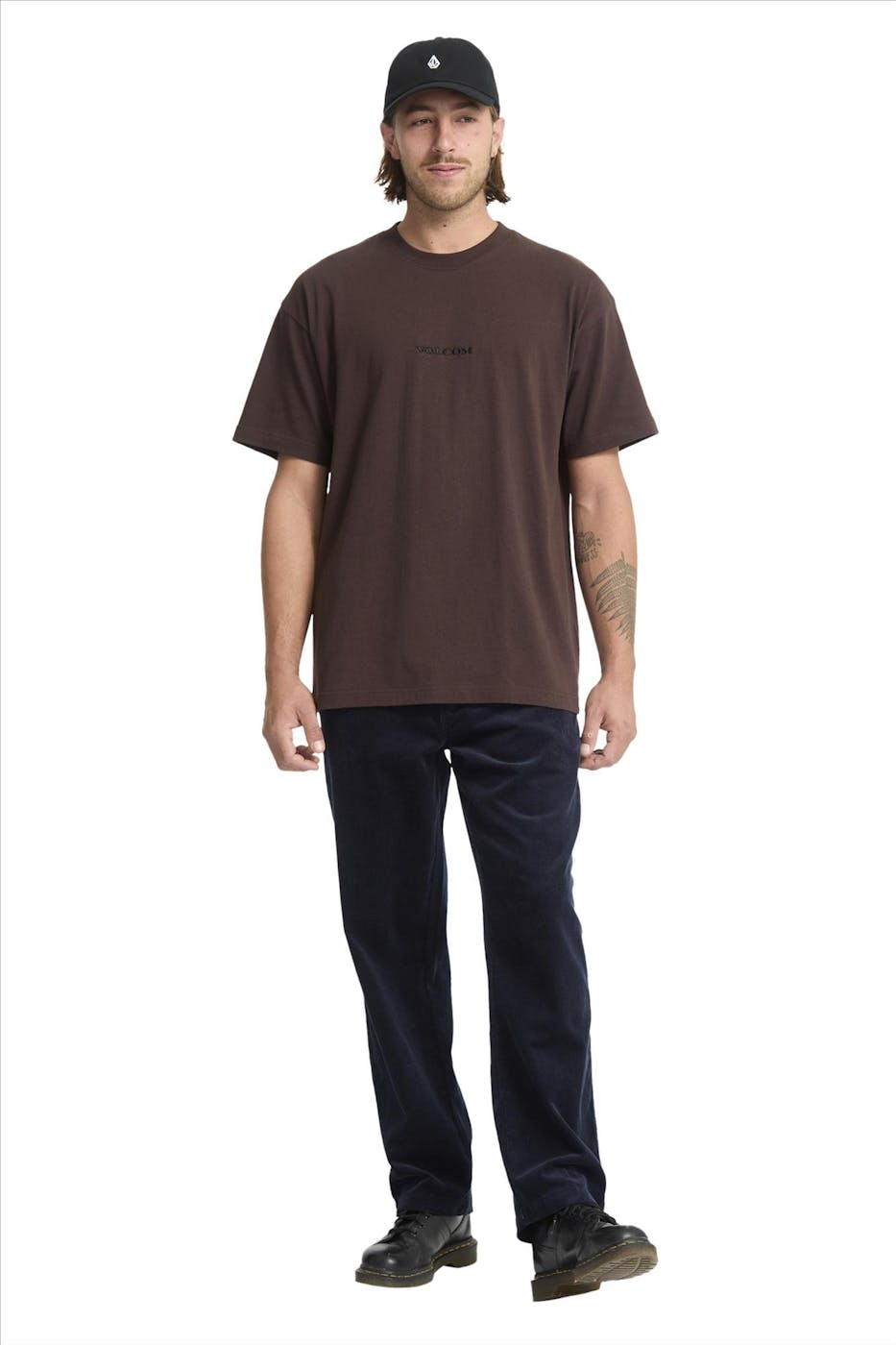 Volcom - Donkerbruine Volcom Stone T-shirt