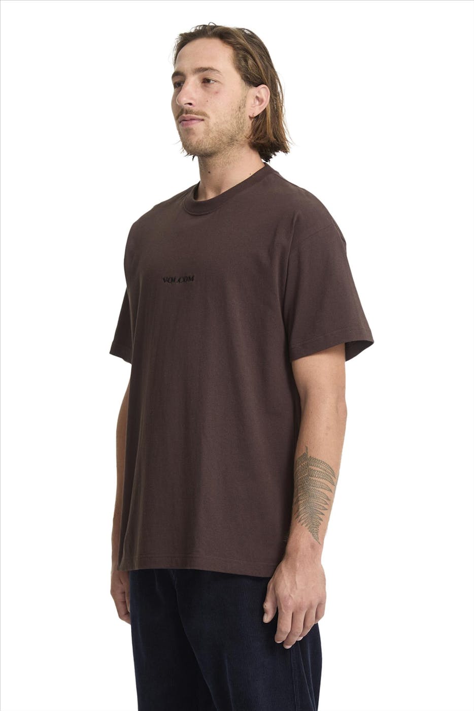 Volcom - Donkerbruine Volcom Stone T-shirt
