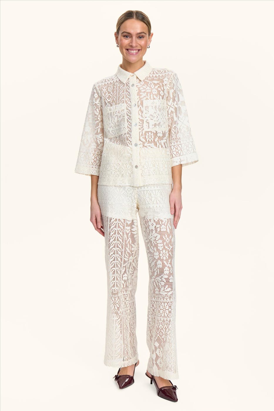 Nümph - Witte Wicki broek