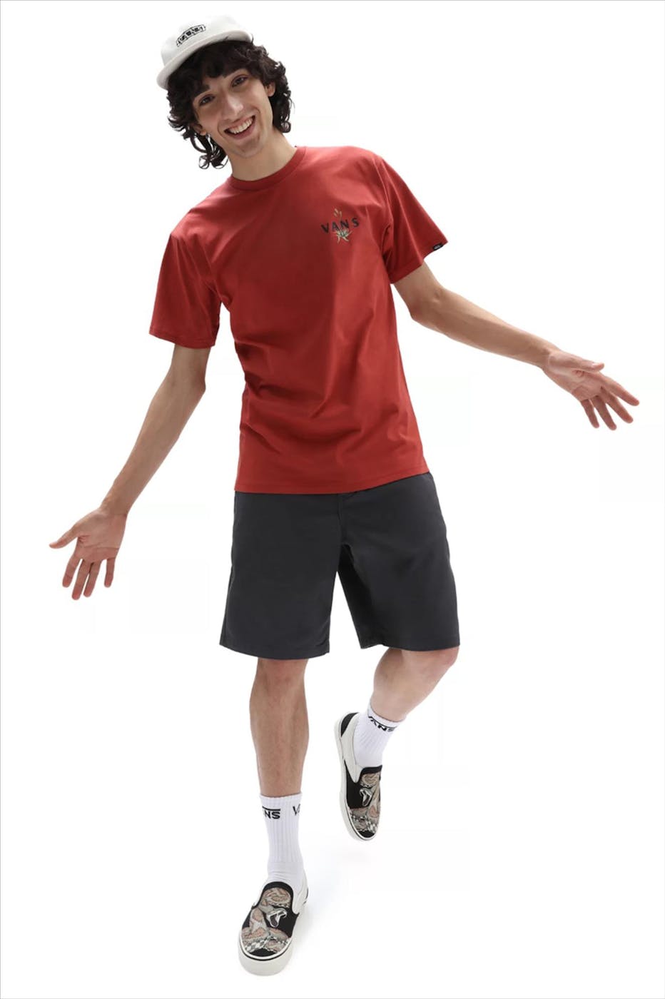 Vans - Baksteenrode Desert Pack T-shirt
