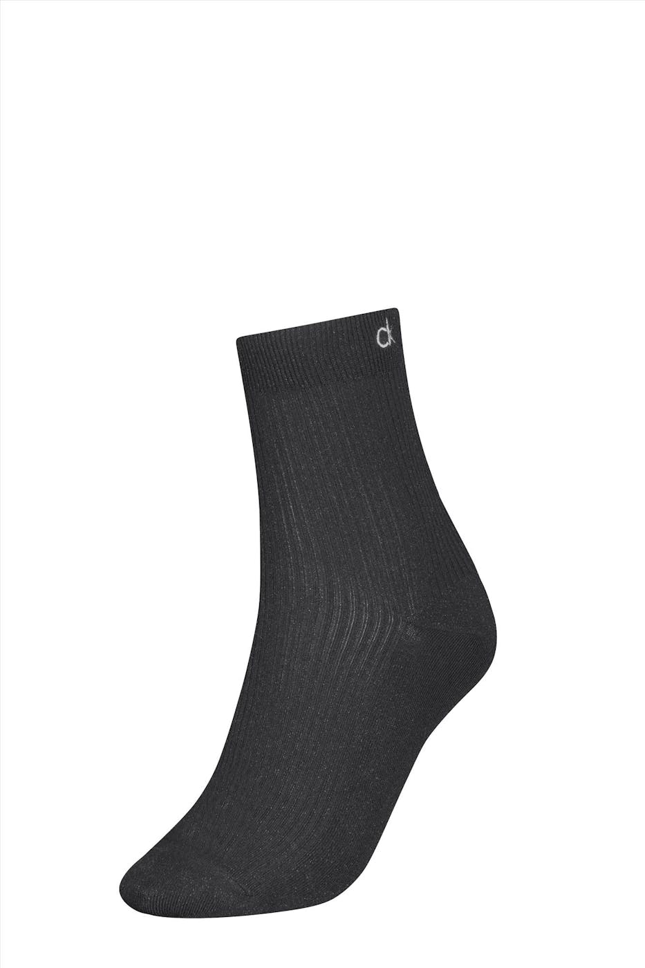 Calvin Klein - Zwarte Glitter Rib sokken
