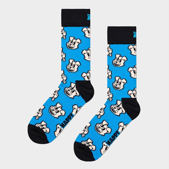Happy Socks - Blauwe Doggo sokken, maat: 41-46