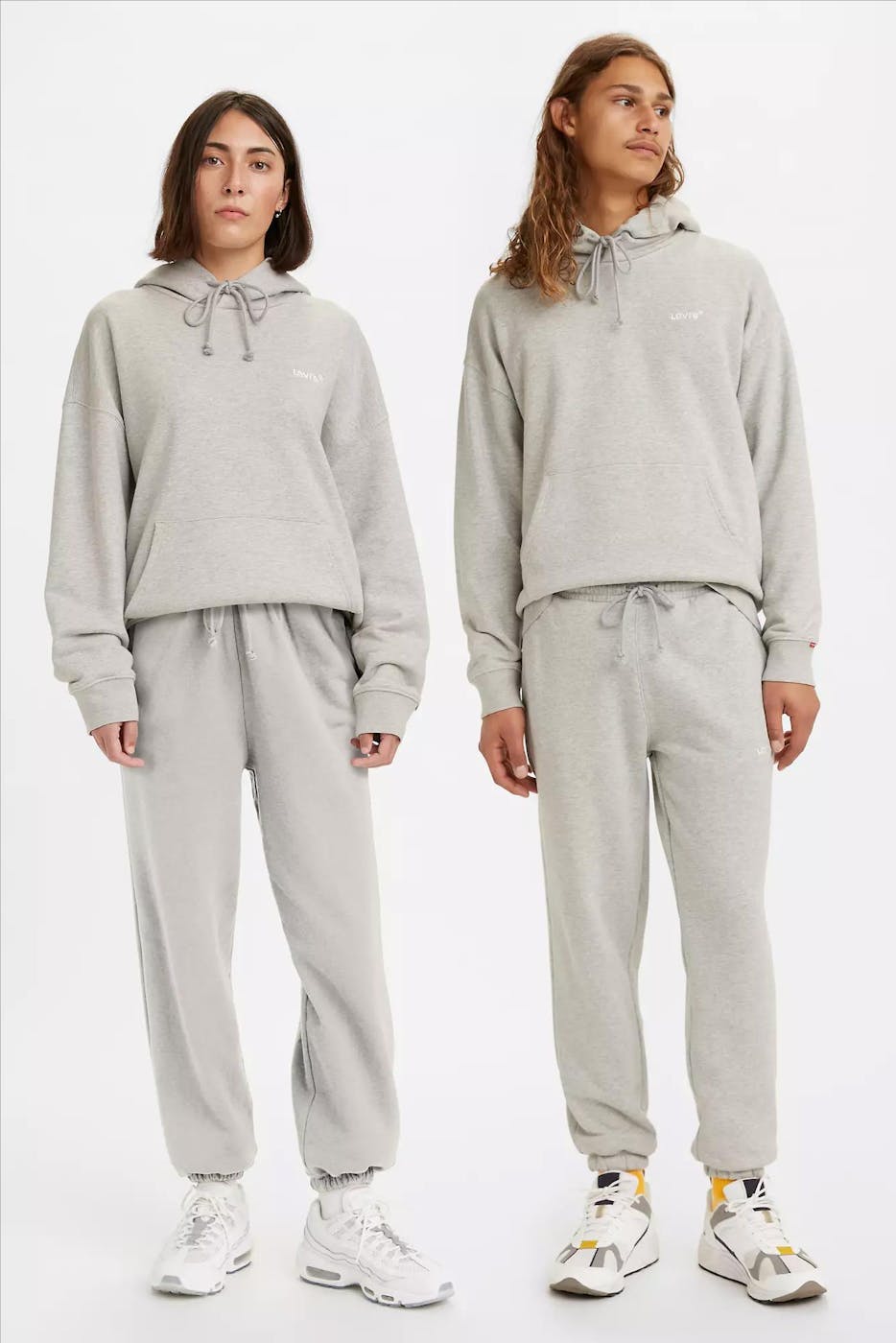 Levi's - Lichtgrijze straight fit sweatpants