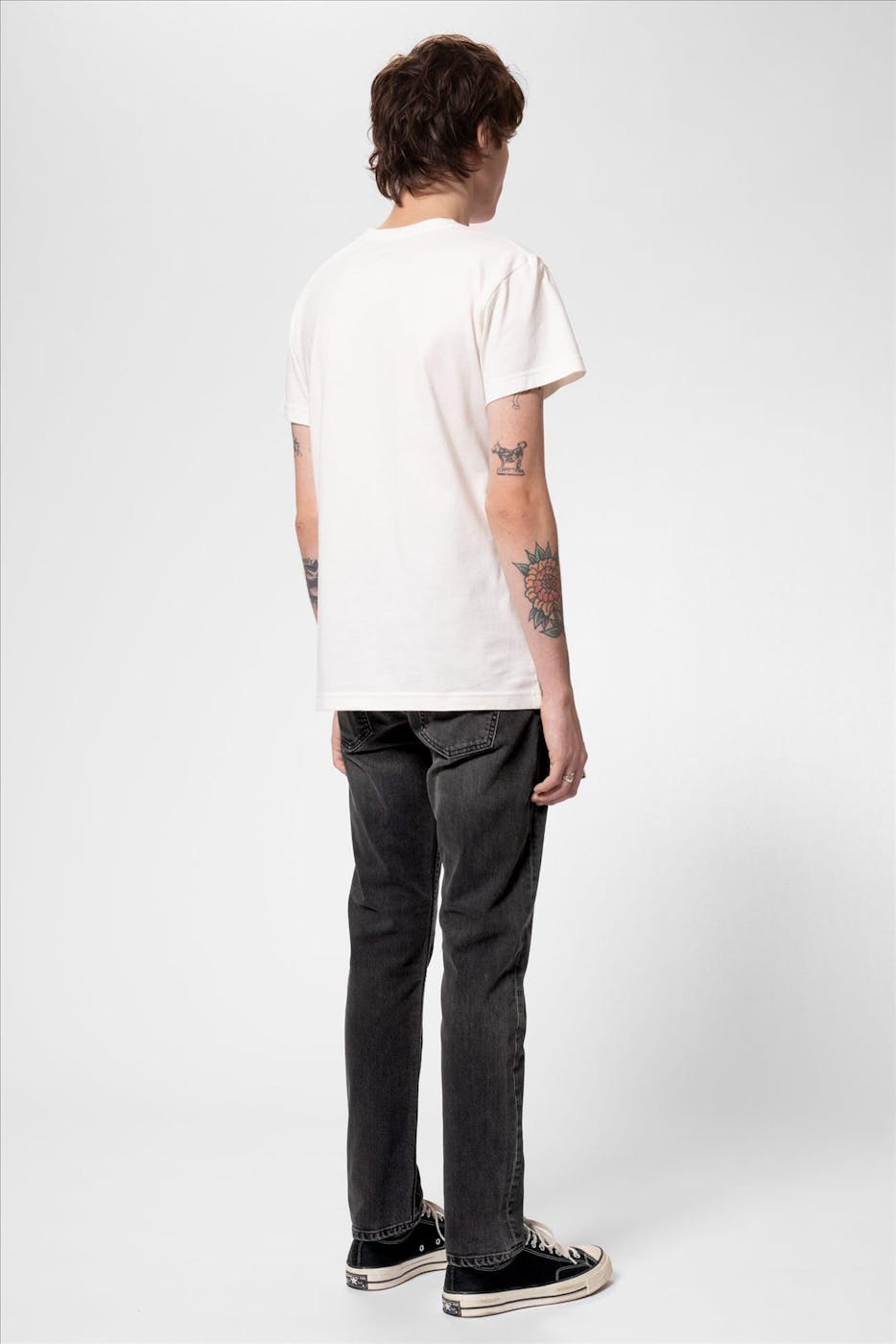 Nudie Jeans Co. - Donkergrijze Lean Dean slim tapered jeans