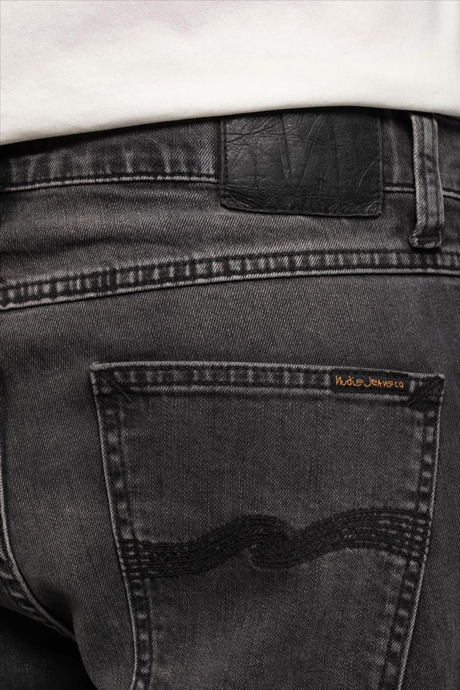 Nudie Jeans Co. - Donkergrijze Lean Dean slim tapered jeans