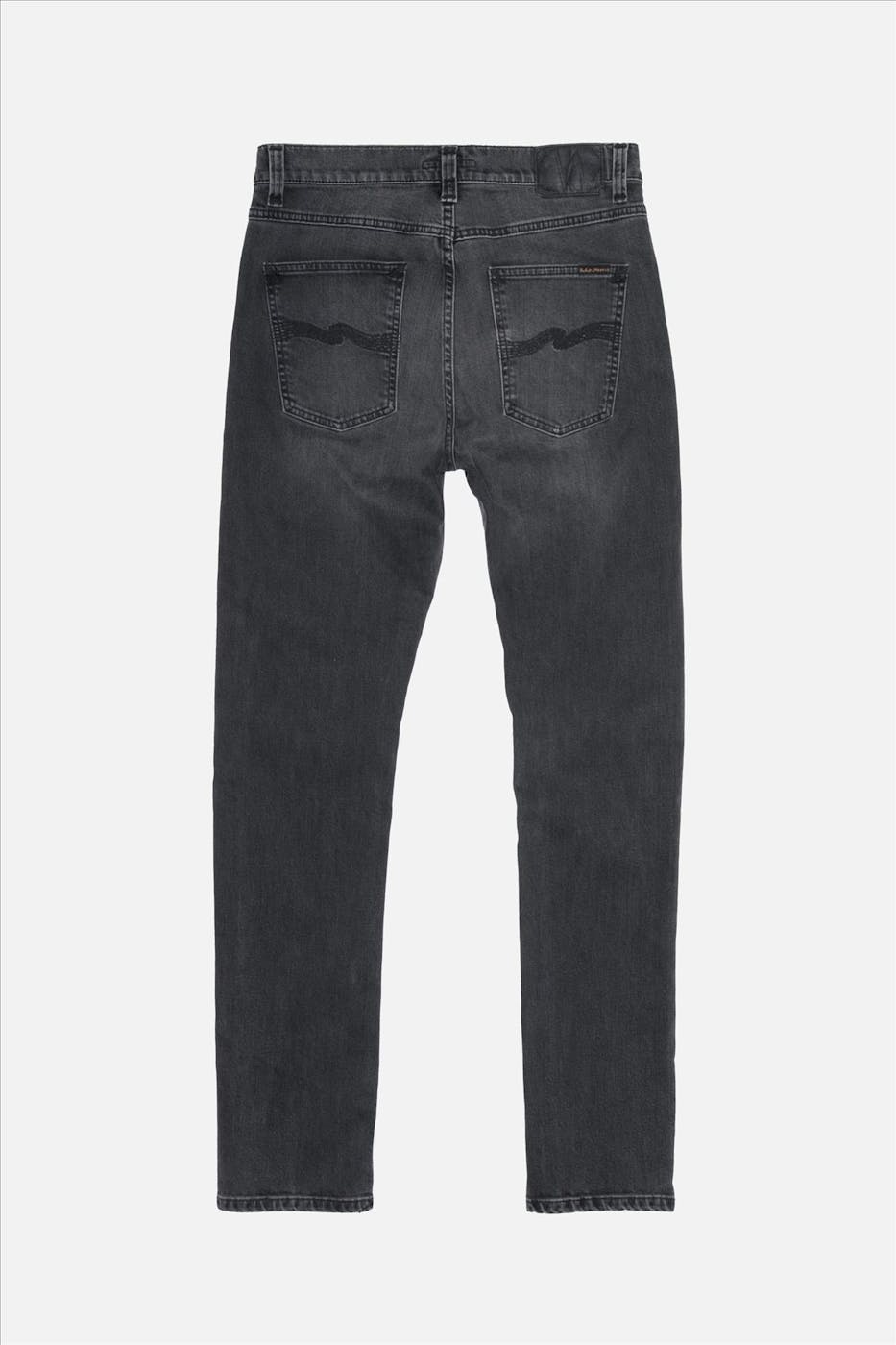 Nudie Jeans Co. - Donkergrijze Lean Dean slim tapered jeans
