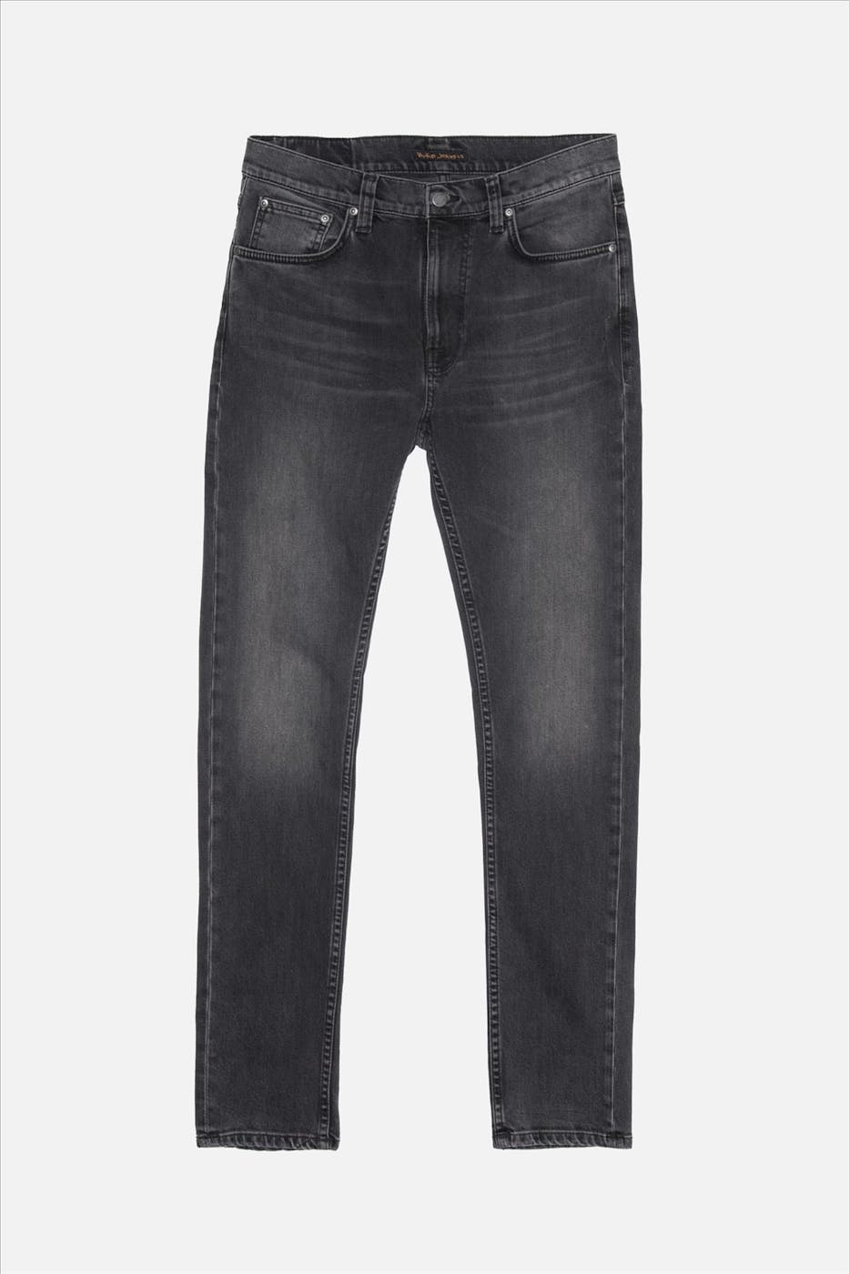 Nudie Jeans Co. - Donkergrijze Lean Dean slim tapered jeans