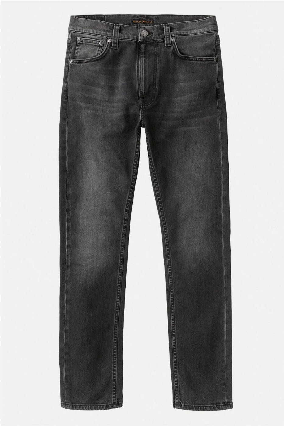 Nudie Jeans Co. - Donkergrijze Lean Dean slim tapered jeans