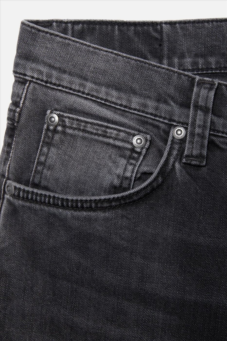Nudie Jeans Co. - Donkergrijze Lean Dean slim tapered jeans