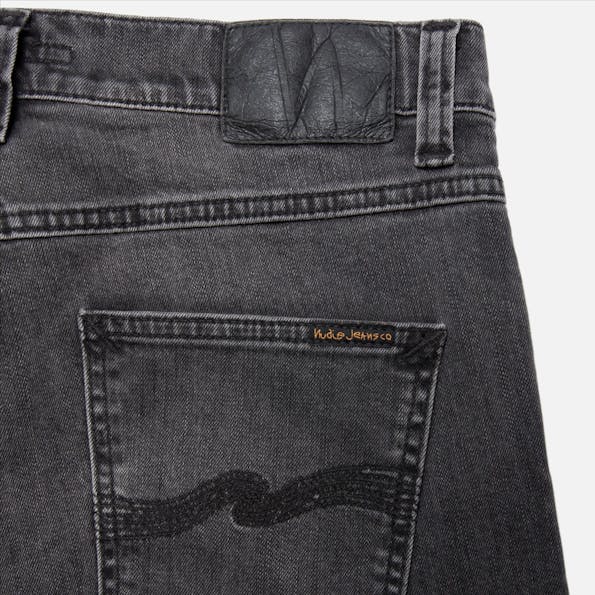Nudie Jeans Co. - Donkergrijze Lean Dean slim tapered jeans