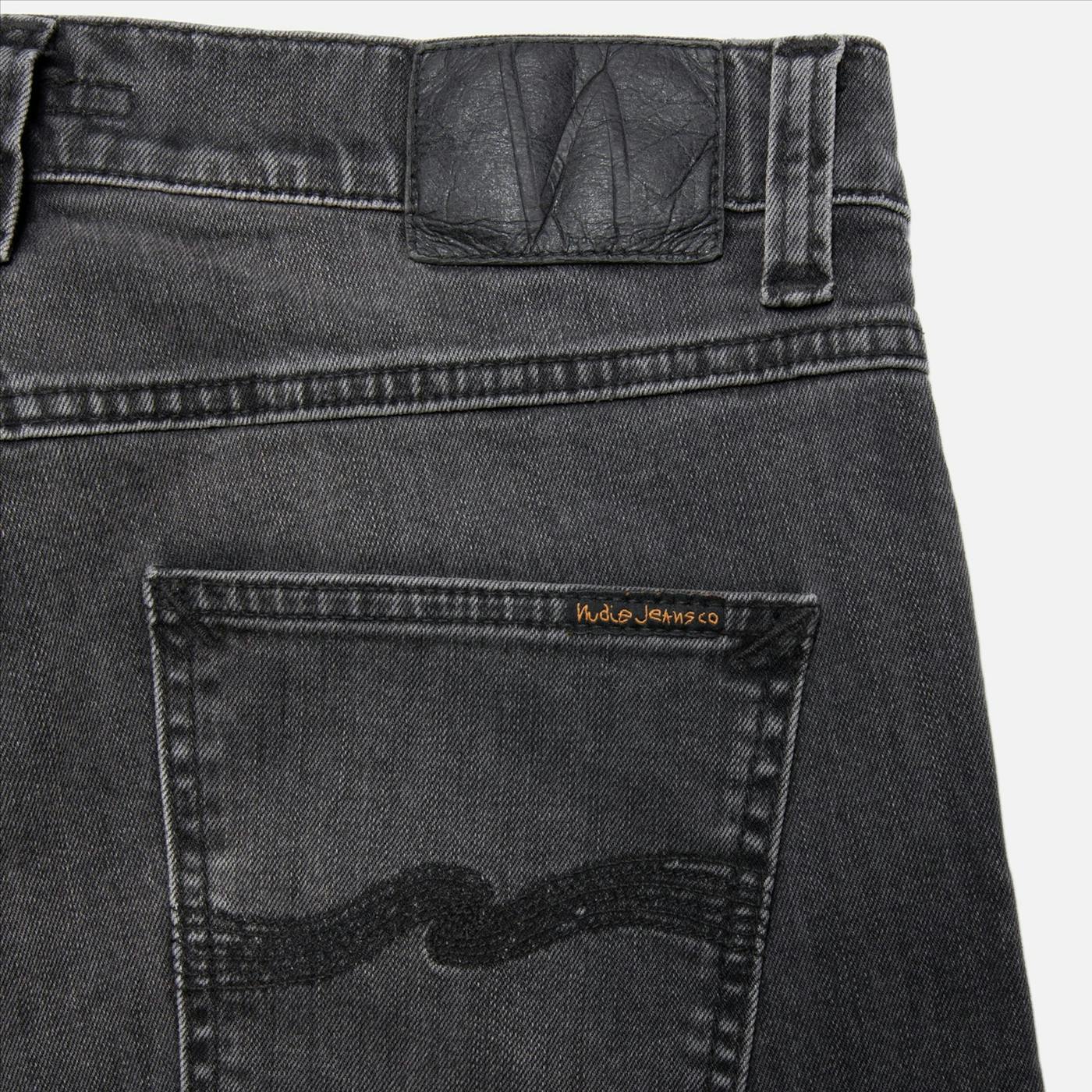 Nudie Jeans Co. - Donkergrijze Lean Dean slim tapered jeans