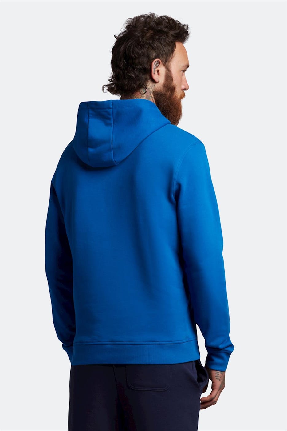 Lyle & Scott - Koninklijk Blauwe Pullover hoodie