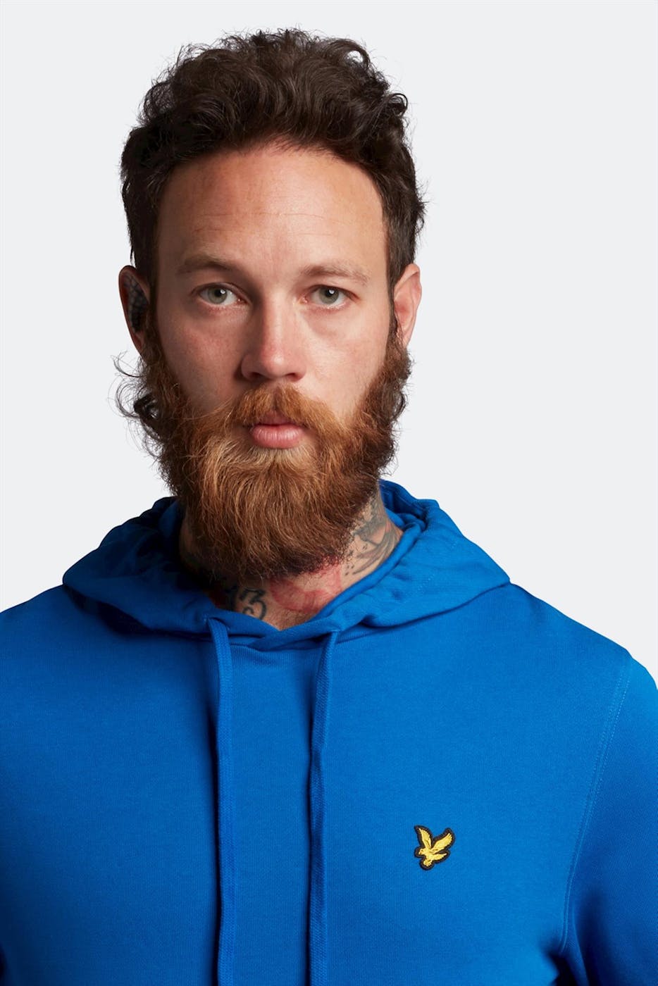 Lyle & Scott - Koninklijk Blauwe Pullover hoodie