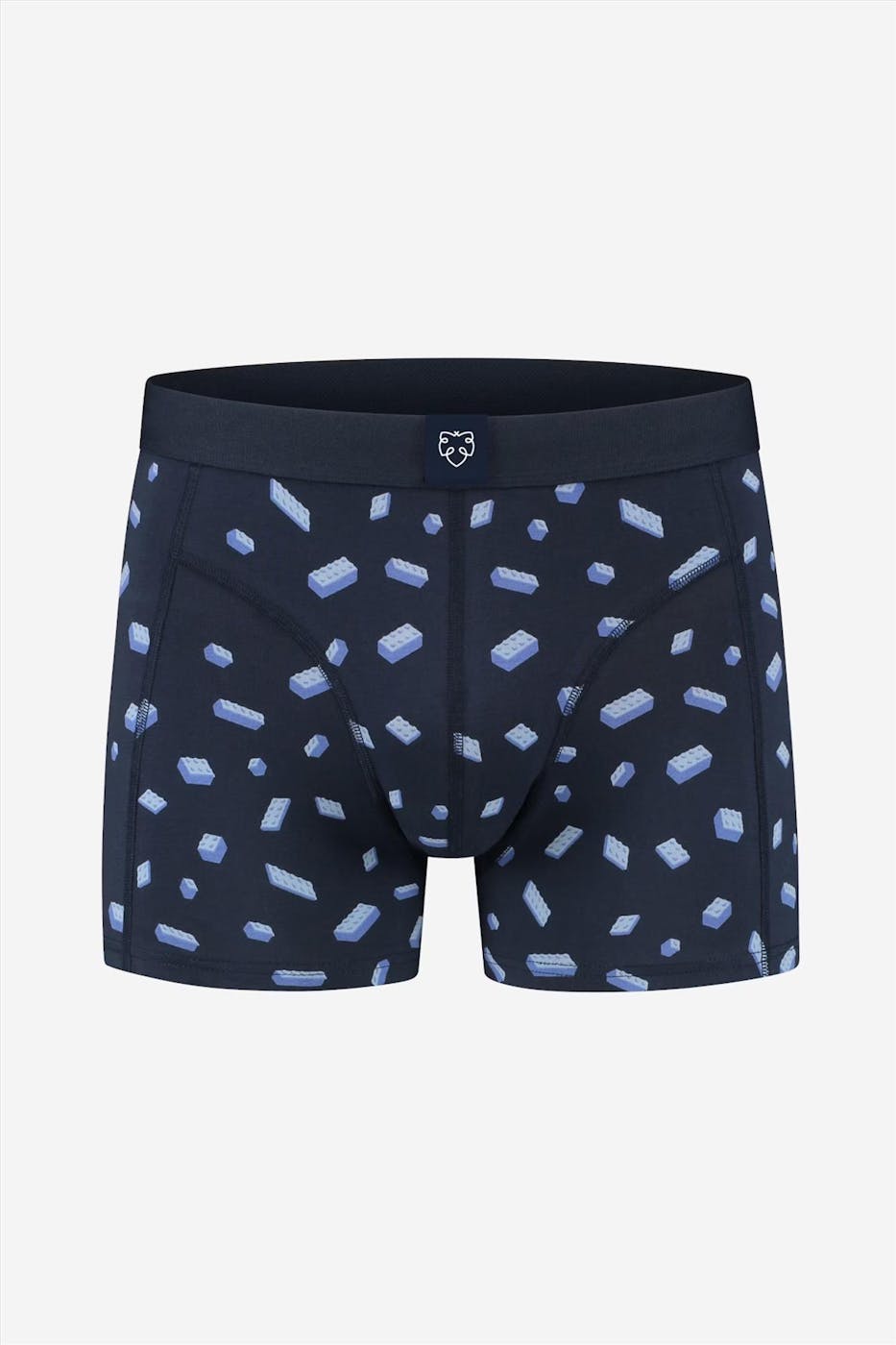 A'dam - Donkerblauwe Building Blocks boxershort