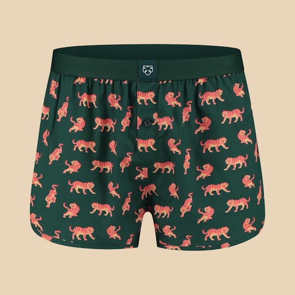 A'dam - Donkergroene Tiger boxershort