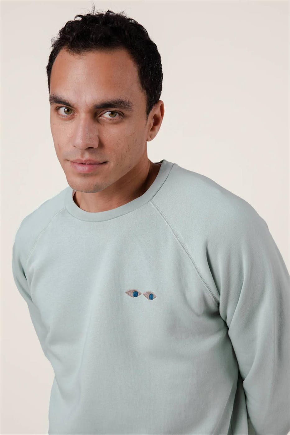 Brava - Mintgroene Eyes sweater