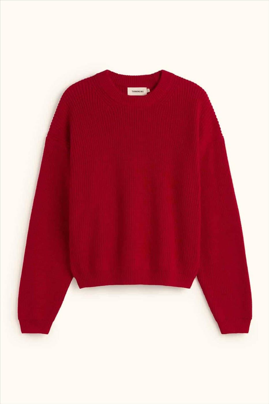Thinking Mu - Rode Carmen sweater