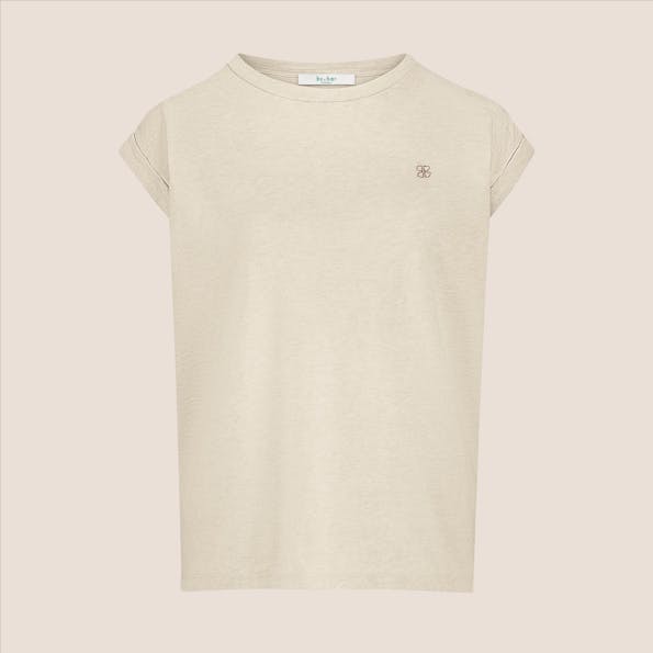 BY BAR - Ecru Thelma Dots Logo T-shirt