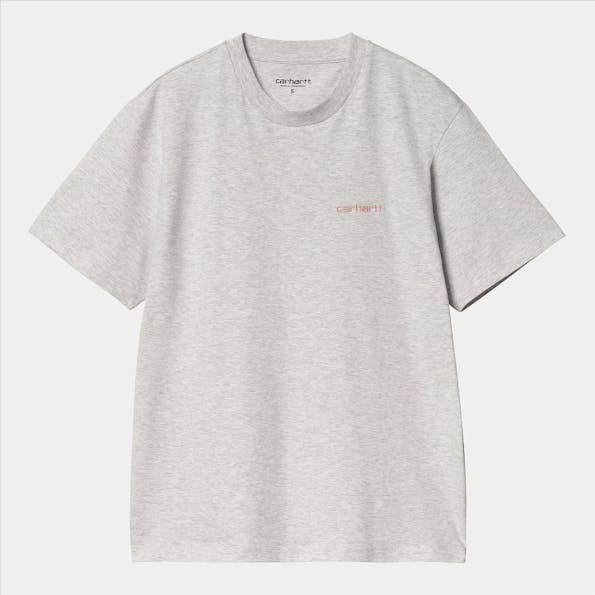 Carhartt WIP - Lichtgrijze Script Embroidery T-shirt