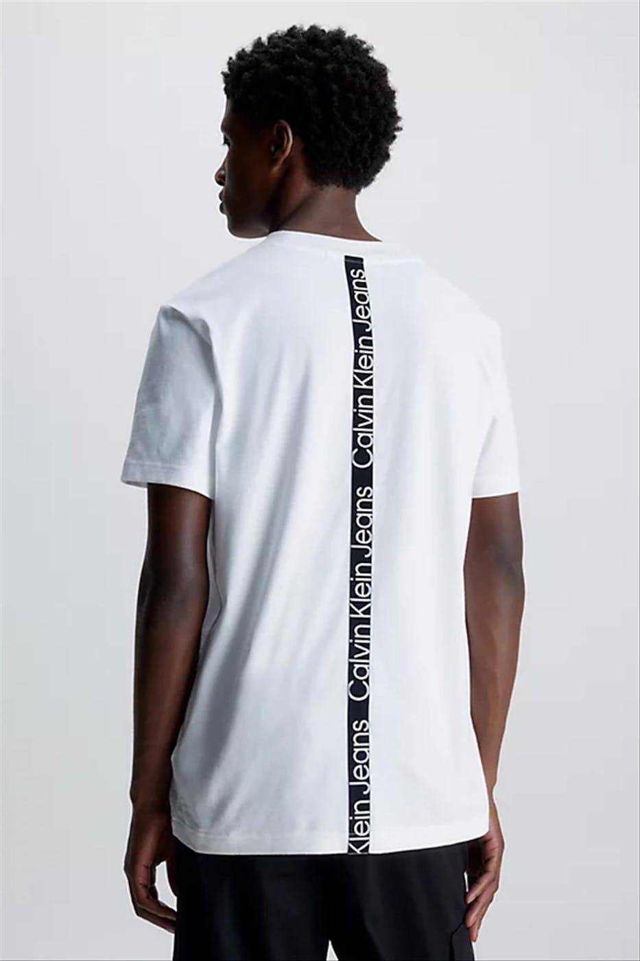 Calvin Klein Jeans - Witte Logo Tape T-shirt