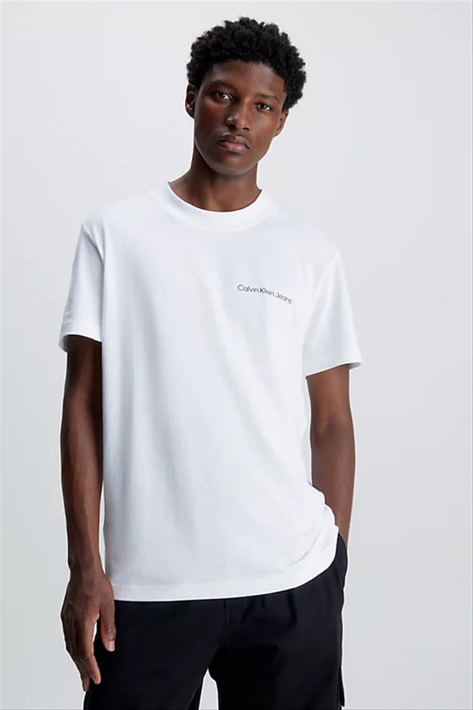 Calvin Klein Jeans - Witte Logo Tape T-shirt