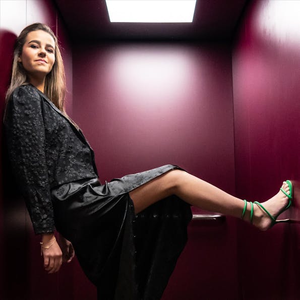 Nümph - Zwart Nukorinne kleed