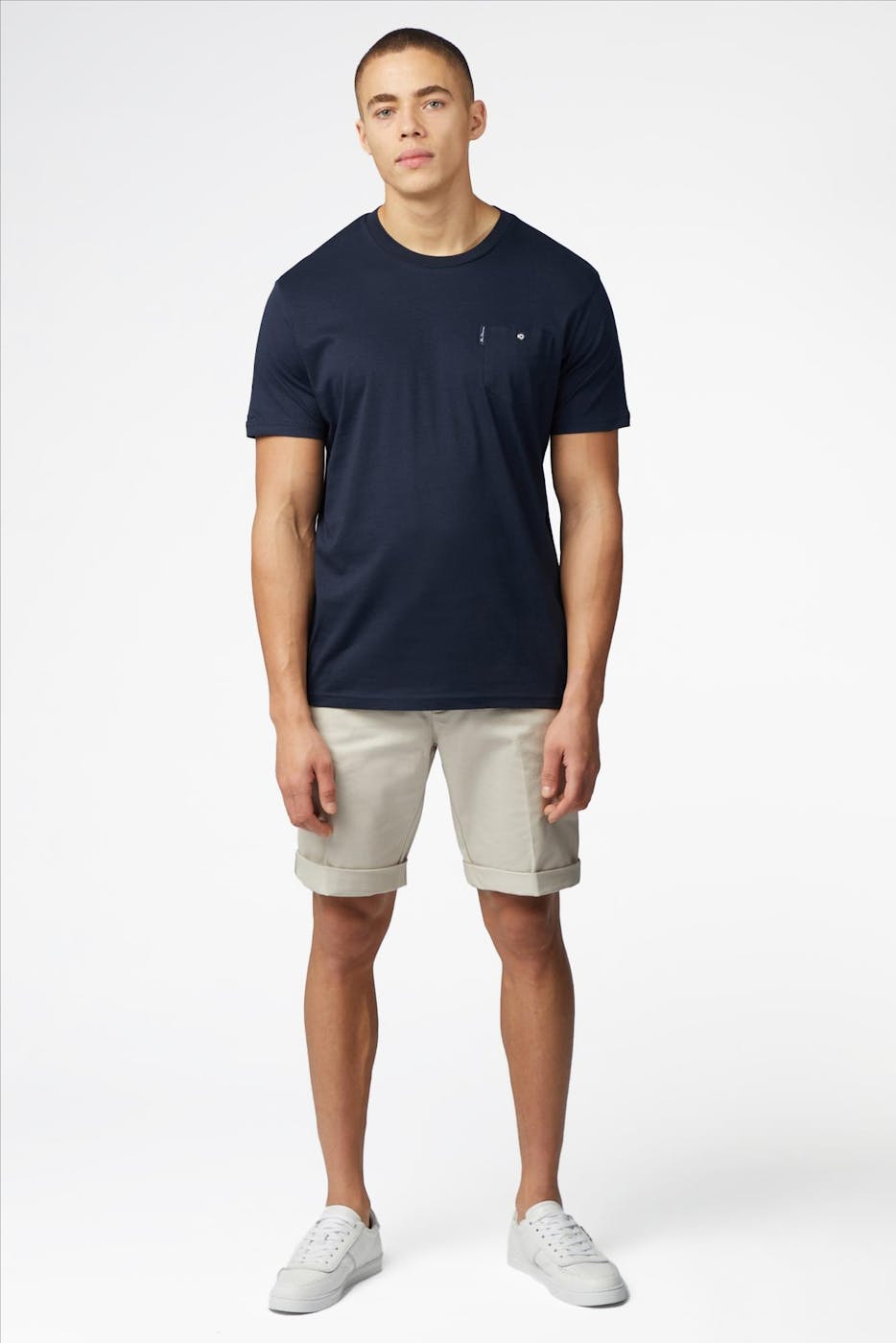 Ben Sherman - Donkerblauwe Pocket T-shirt