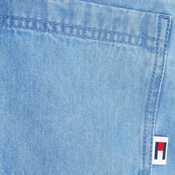 Tommy Jeans - Lichtblauw Oversized jeanshemd