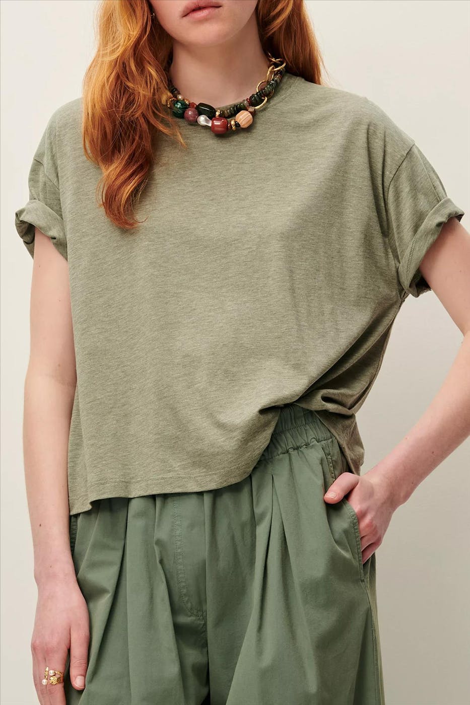 Sessùn - Groene Too T-shirt