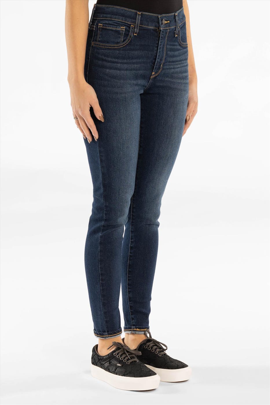 Levi's - Donkerblauwe 720 High Rise super skinny jeans