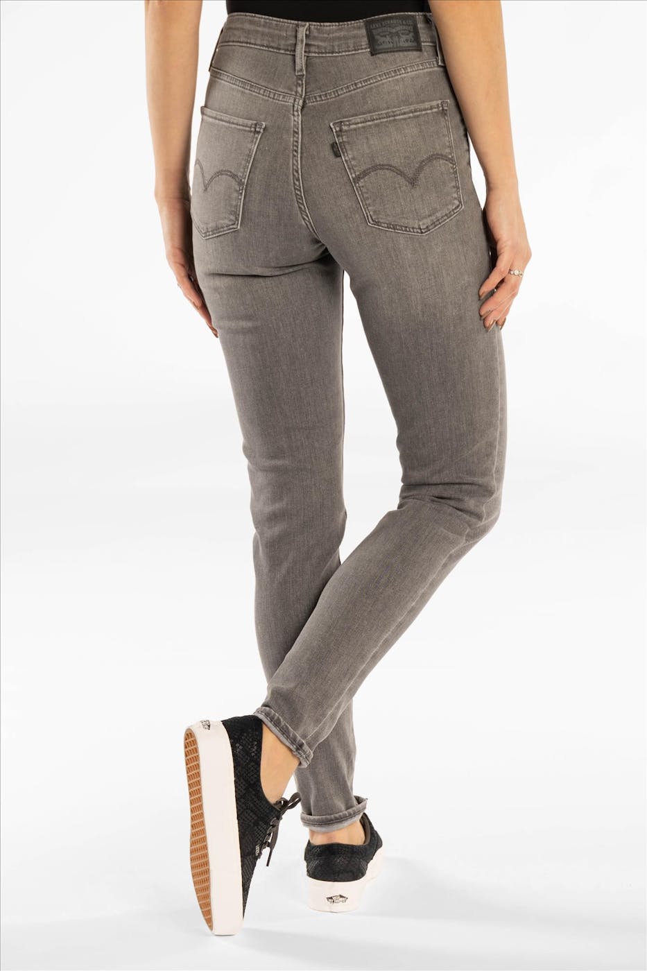 Levi's - Grijze 721 High Rise skinny jeans