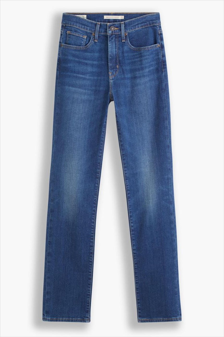 Levi's - Donkerblauwe 724 High Rise slim straight jeans