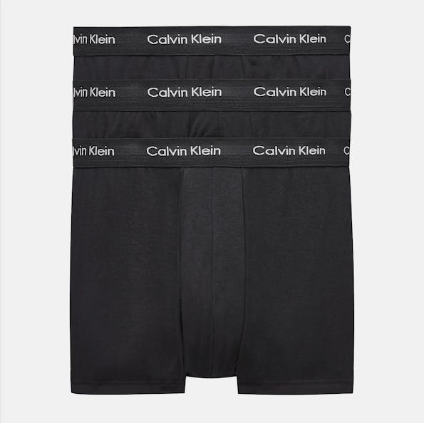 Calvin Klein Underwear - Zwarte 3-pack Trunk boxershorts