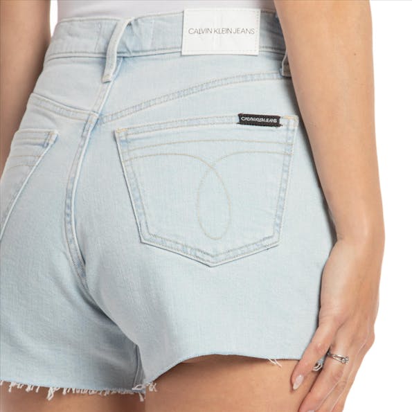 Calvin Klein Jeans - Lichtblauwe High Rise jeansshort