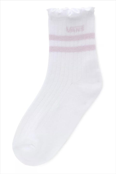 Vans  - Witte-lila Ruffled sokken, maat: 36-41