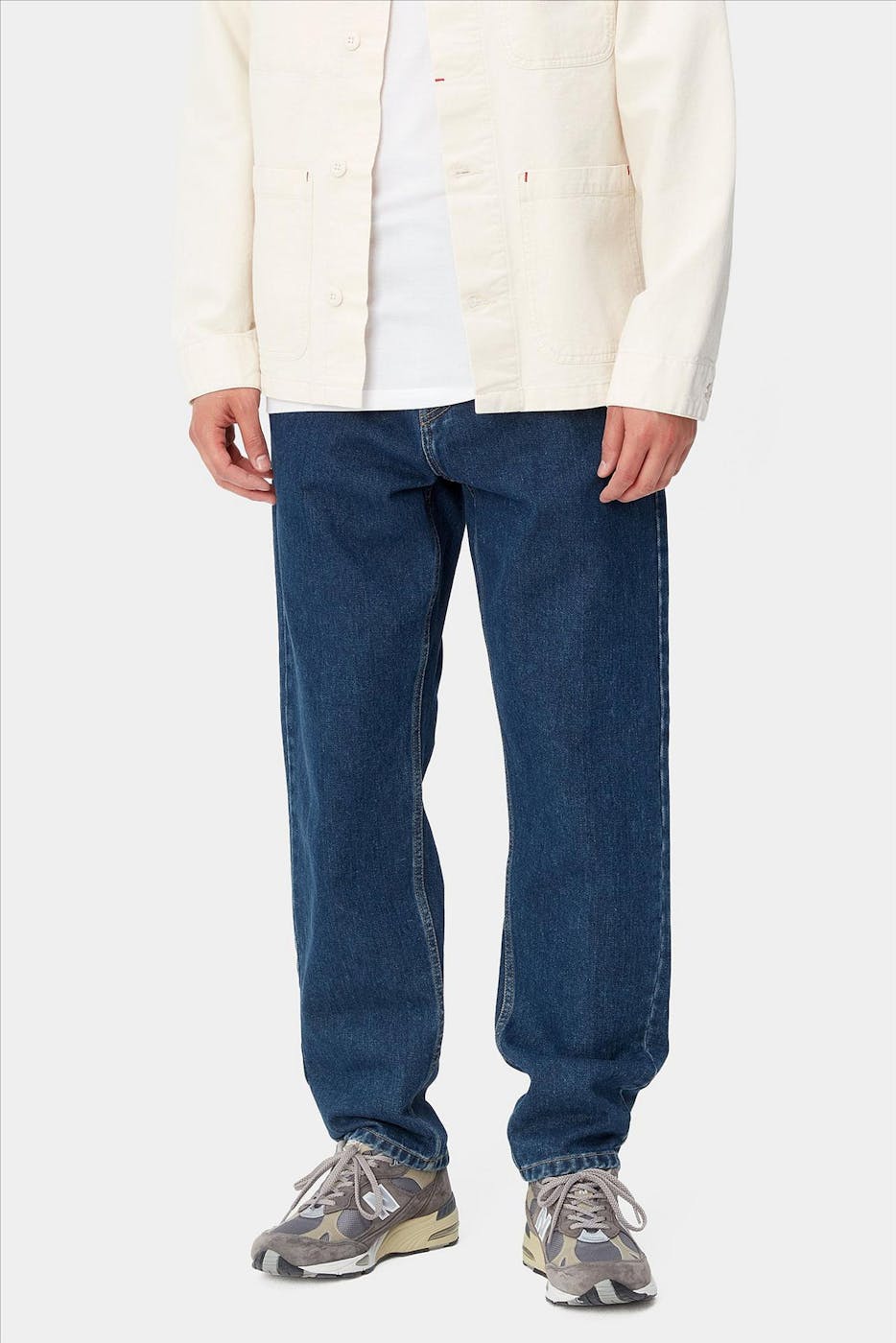 Carhartt WIP - Donkerblauwe Newel tapered jeans