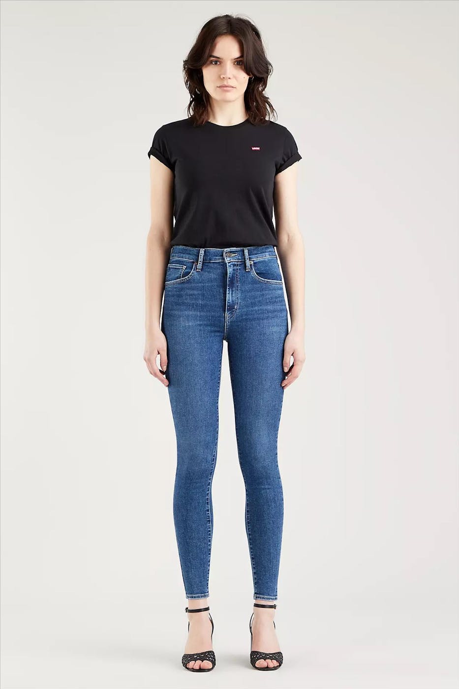 Levi's - Blauwe Mile High Super Skinny met hoge taille