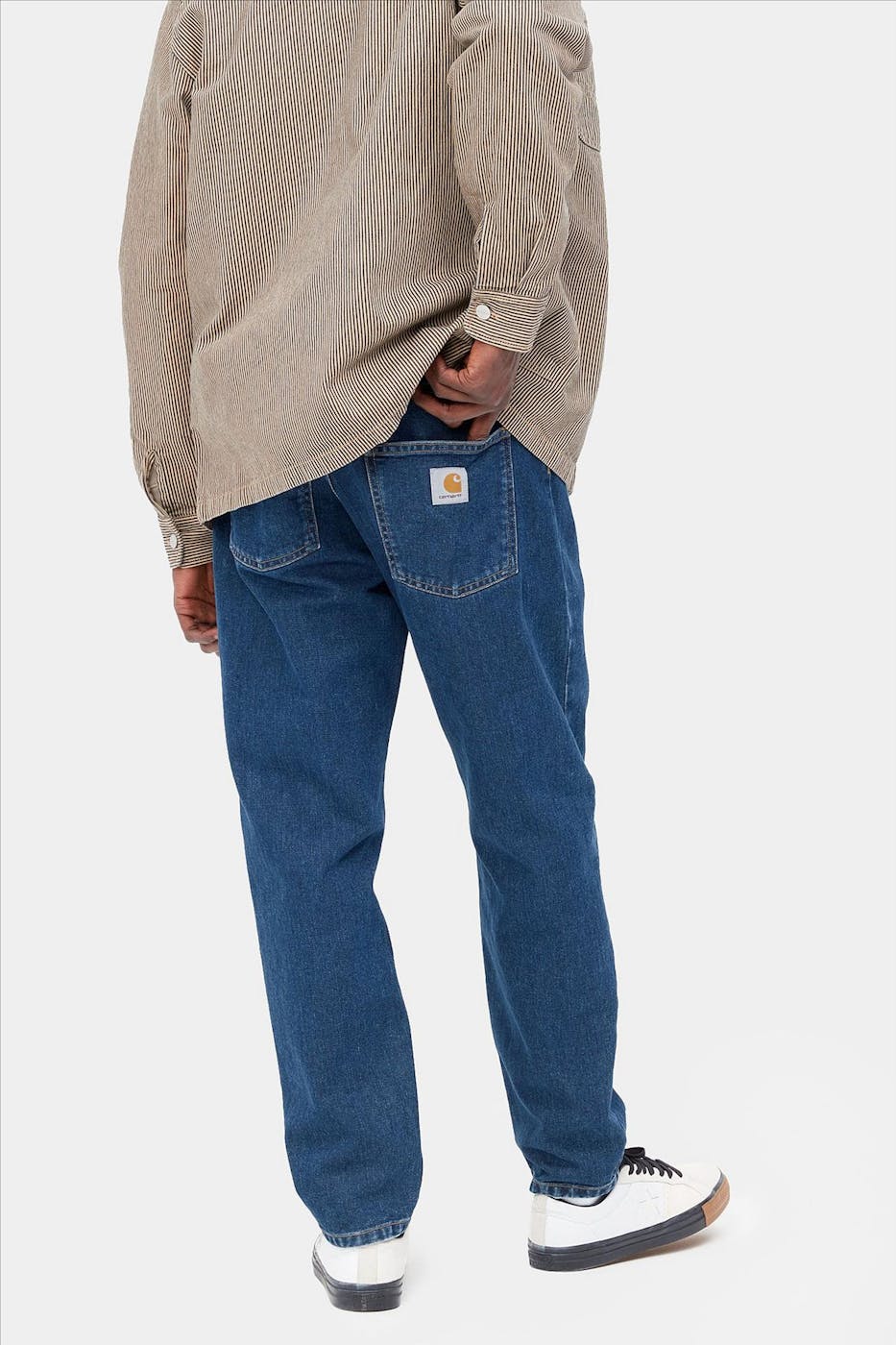 Carhartt WIP - Donkerblauwe Newel tapered jeans