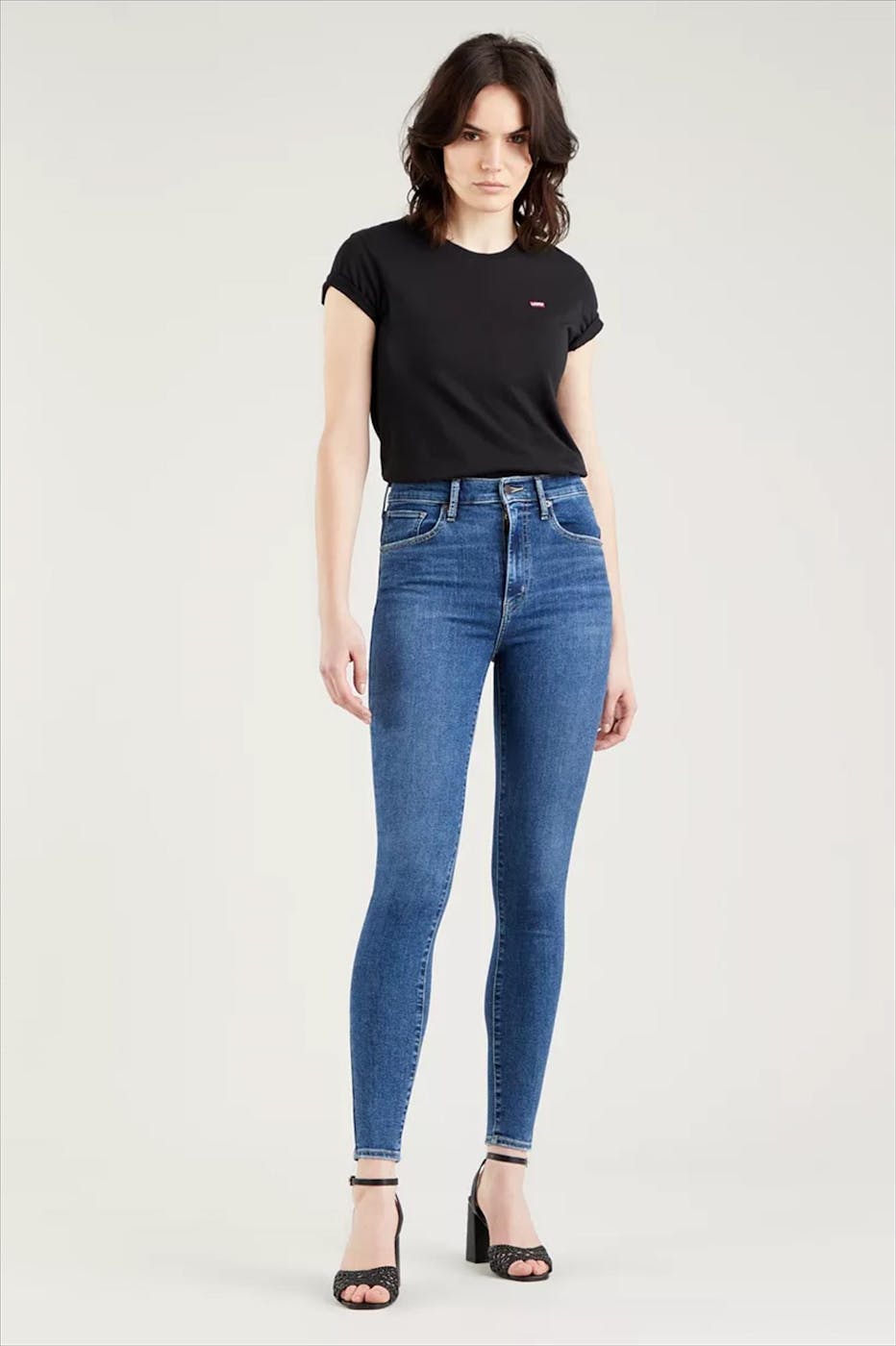 Levi's - Blauwe Mile High Super Skinny met hoge taille